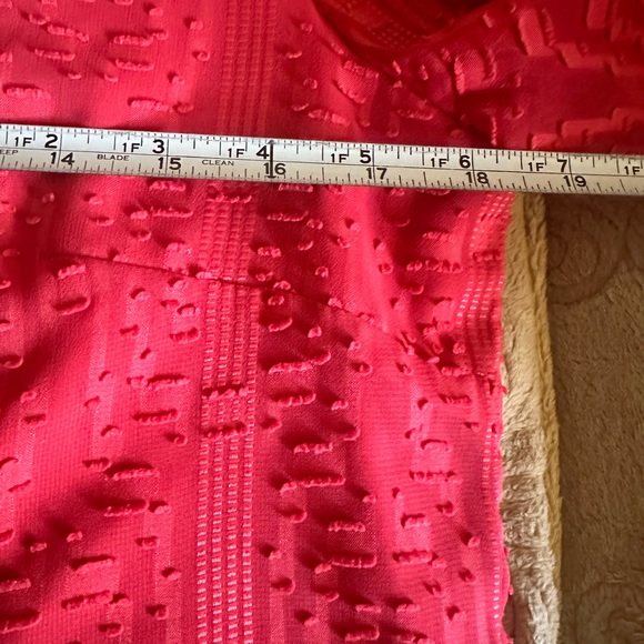 Talbots Top 3/4 Sleeve Sheer Lined Rose Pink Blouse SZ Med 3-Button Front Tunic - Picture 11 of 16